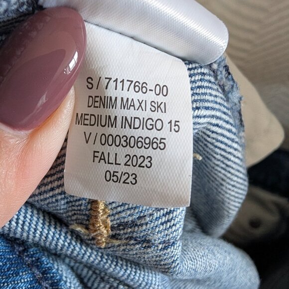 Gap High Rise Denim Maxi Skirt Medium Indigo Size 29 8 - Picture 12 of 12